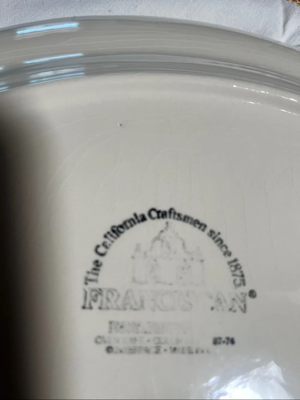 Franciscan Apple Hand-Painted  Ceramic Serving Platter